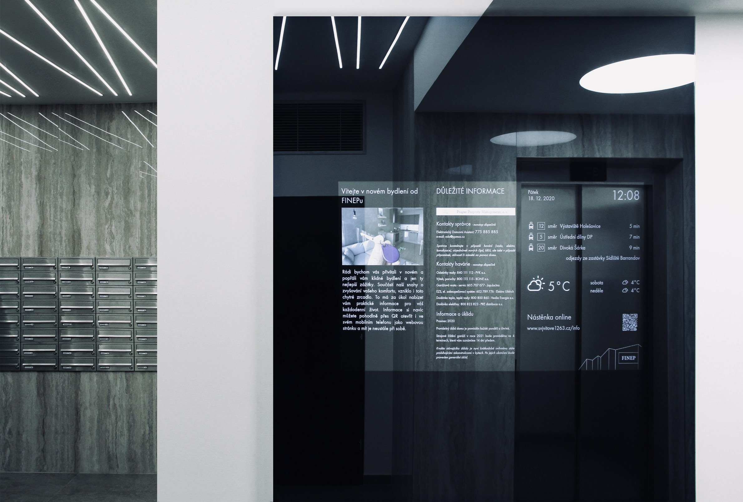 FINEP Smart Mirror in a real interior