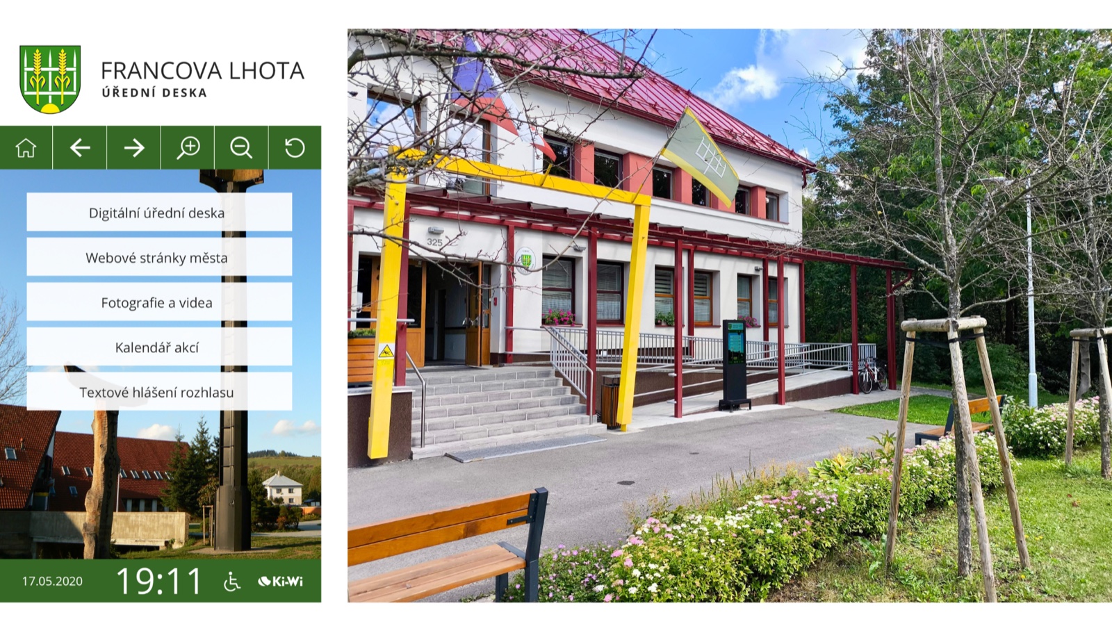 Digitální úřední deska ve Francově Lhotě