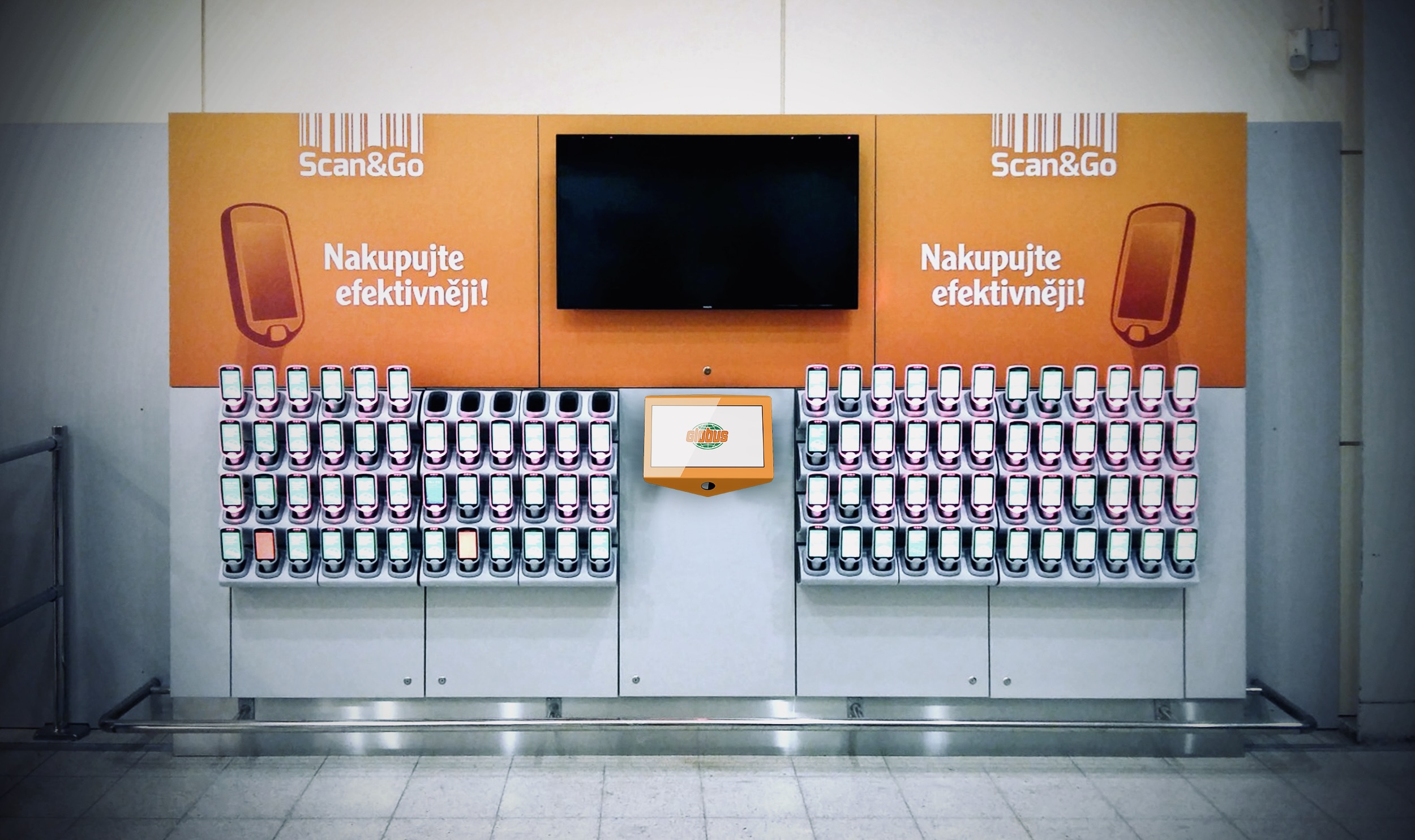 Scan and Go deployment in a Globus store